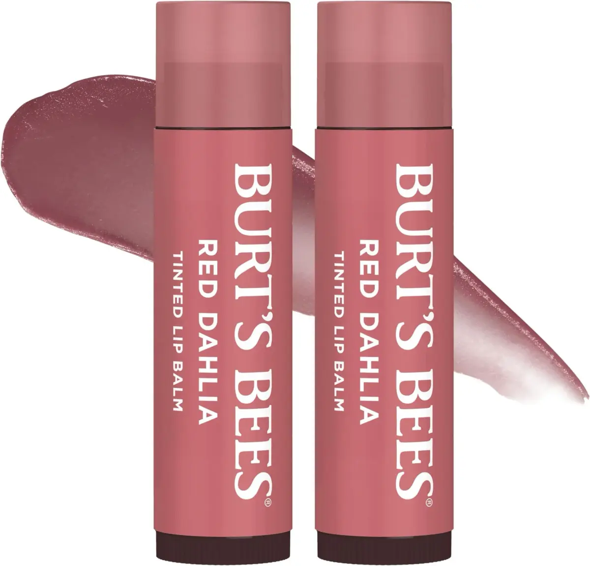 Burt's Bees Natural 2 Count Lip Balm 0.0255e | Hydrating Tinted Balm with Shea Butter & Beeswax - main product image