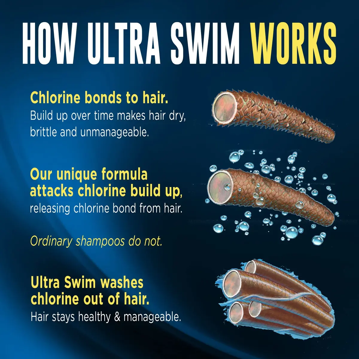 UltraSwim Chlorine Removal Shampoo 7 Fl Oz (Pack of 12) | Gentle Formula for Swimmers - view 6