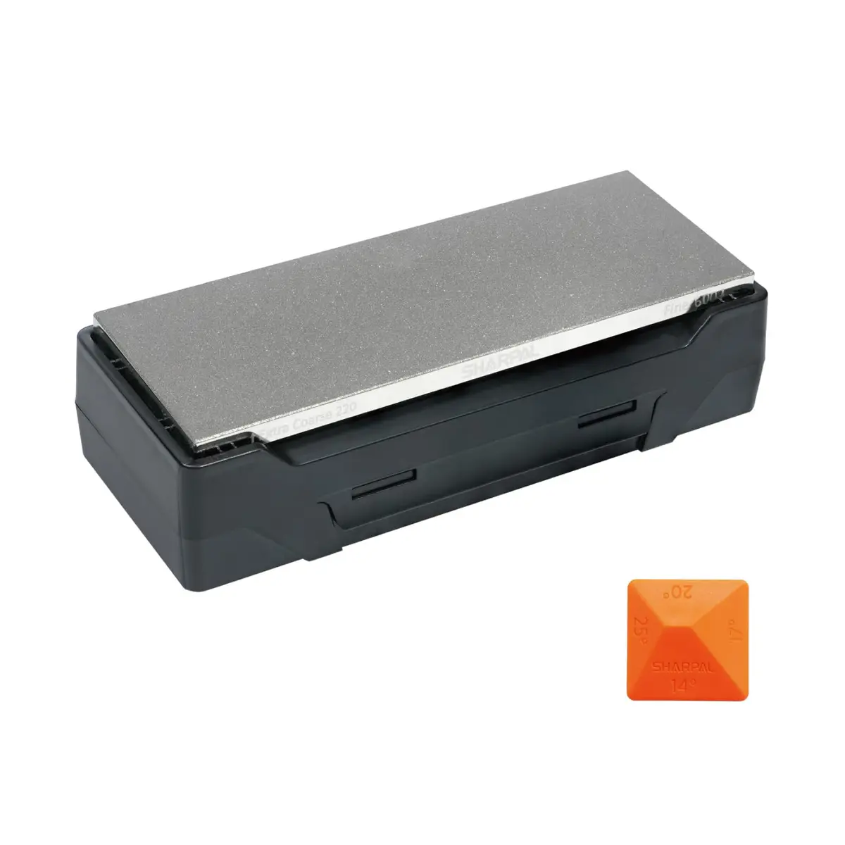 SHARPAL 163N Diamond Sharpening Stone 20.3 cm x 7.6 cm (8 in. x 3 in.) | Dual Grit Whetstone for Knife Repair & Refinement - main product image
