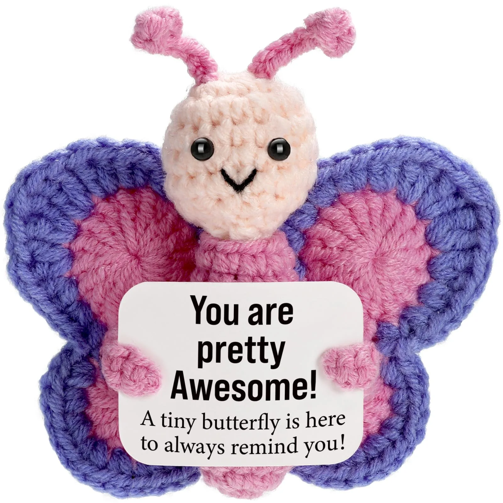 WEYON Mini Handmade Crochet Axolotl Plush Figure | Safe & Trendy Gift for Kids - main product image