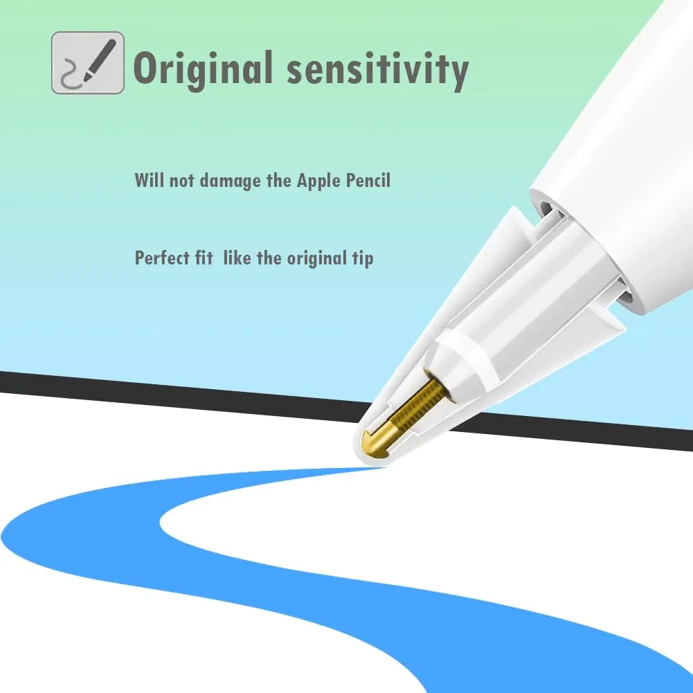 SIXFU Apple Pencil Tips Set | Durable Metal Tips for iPad Pencil (4 PCS) | Compatible with Apple Pencil Pro/USB-C/1st/2nd Gen - view 3