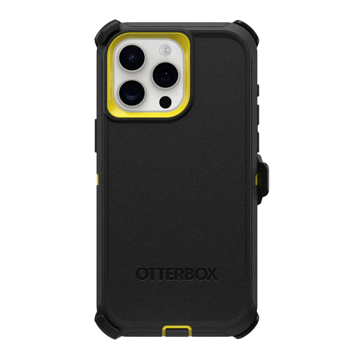 OtterBox Defender Series Case iPhone 15 Pro Max Night (Black & Yellow) | Rugged & Screenless - view 5