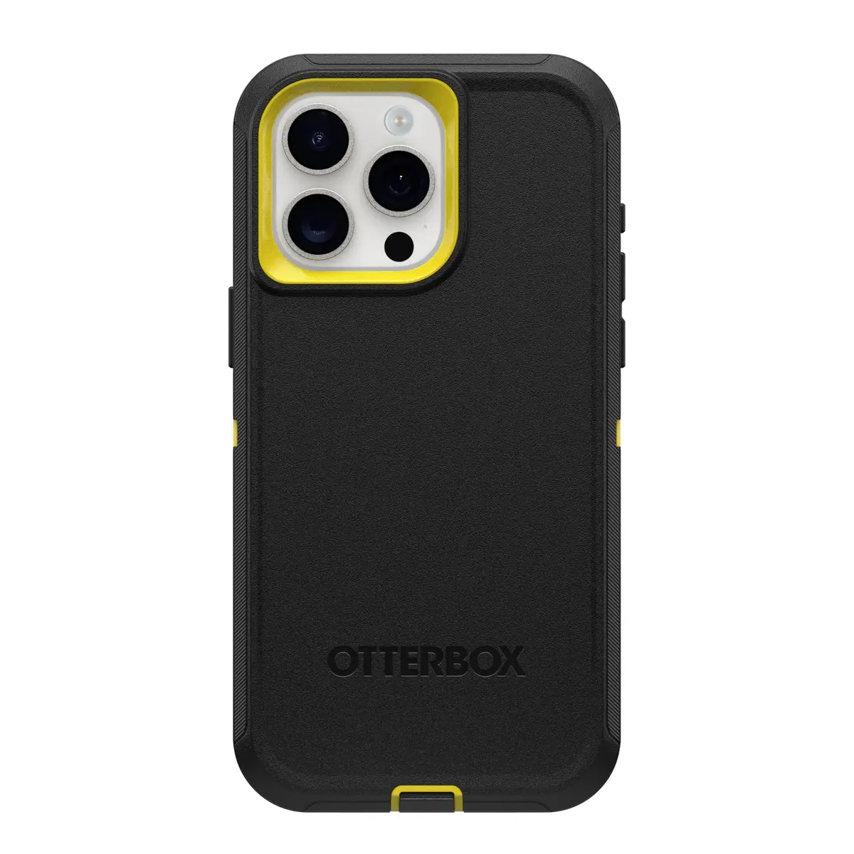 OtterBox Defender Series Case iPhone 15 Pro Max Night (Black & Yellow) | Rugged & Screenless - view 3