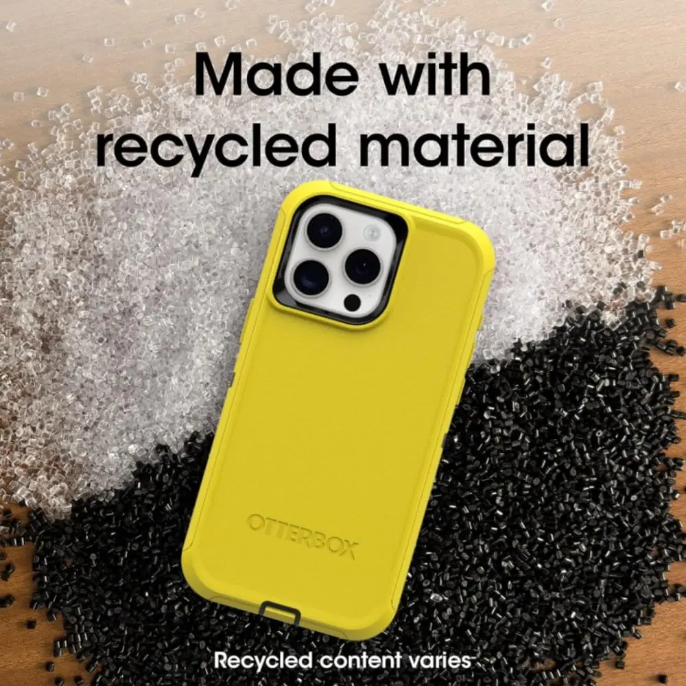 OtterBox Defender Series Case - Night Reverse (Yellow & Black) for iPhone 15 Pro Max | Rugged & Screenless - view 9