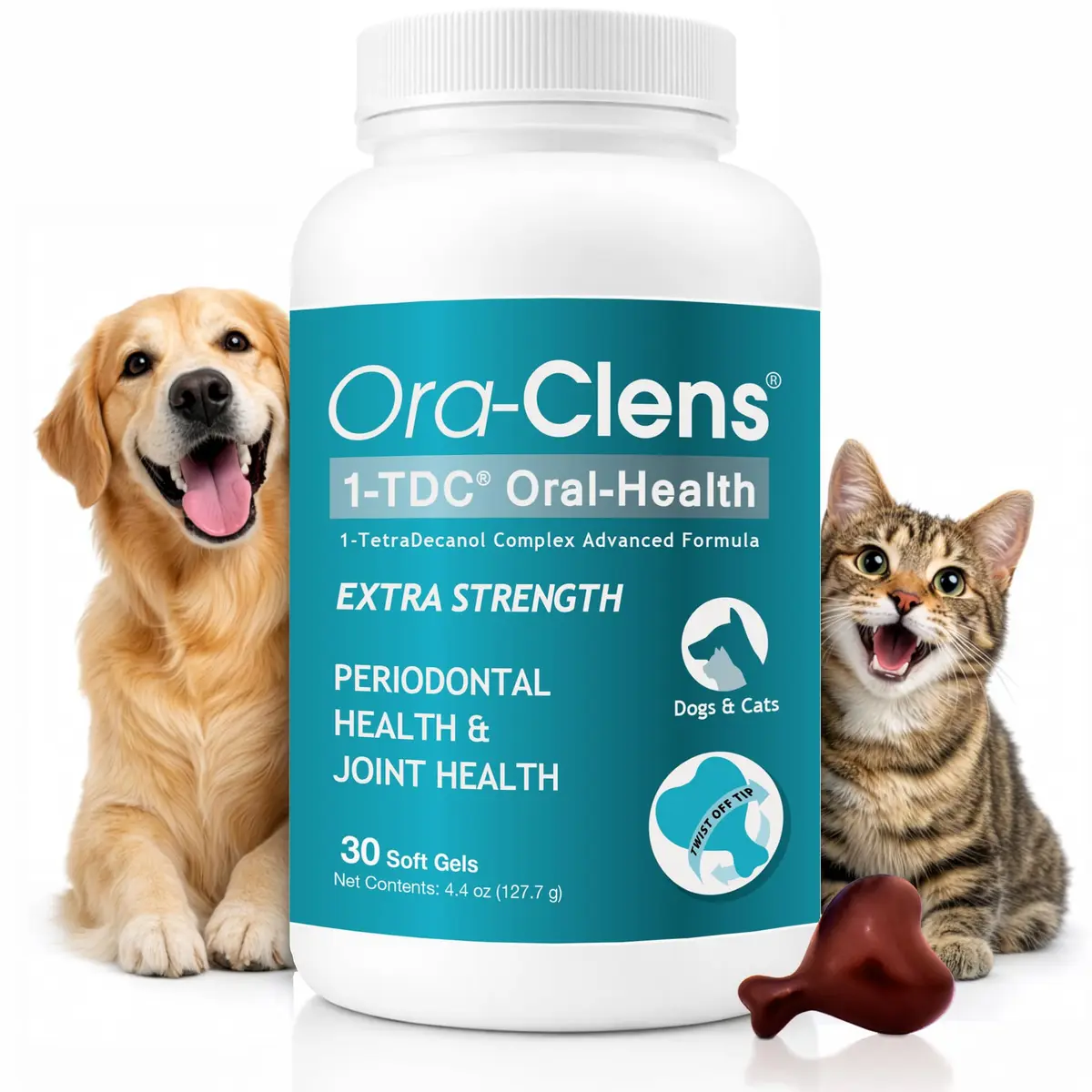 Ora-Clens 1-TDC Softgels for Dog & Cat | Oral & Joint Support (100 words) - main product image