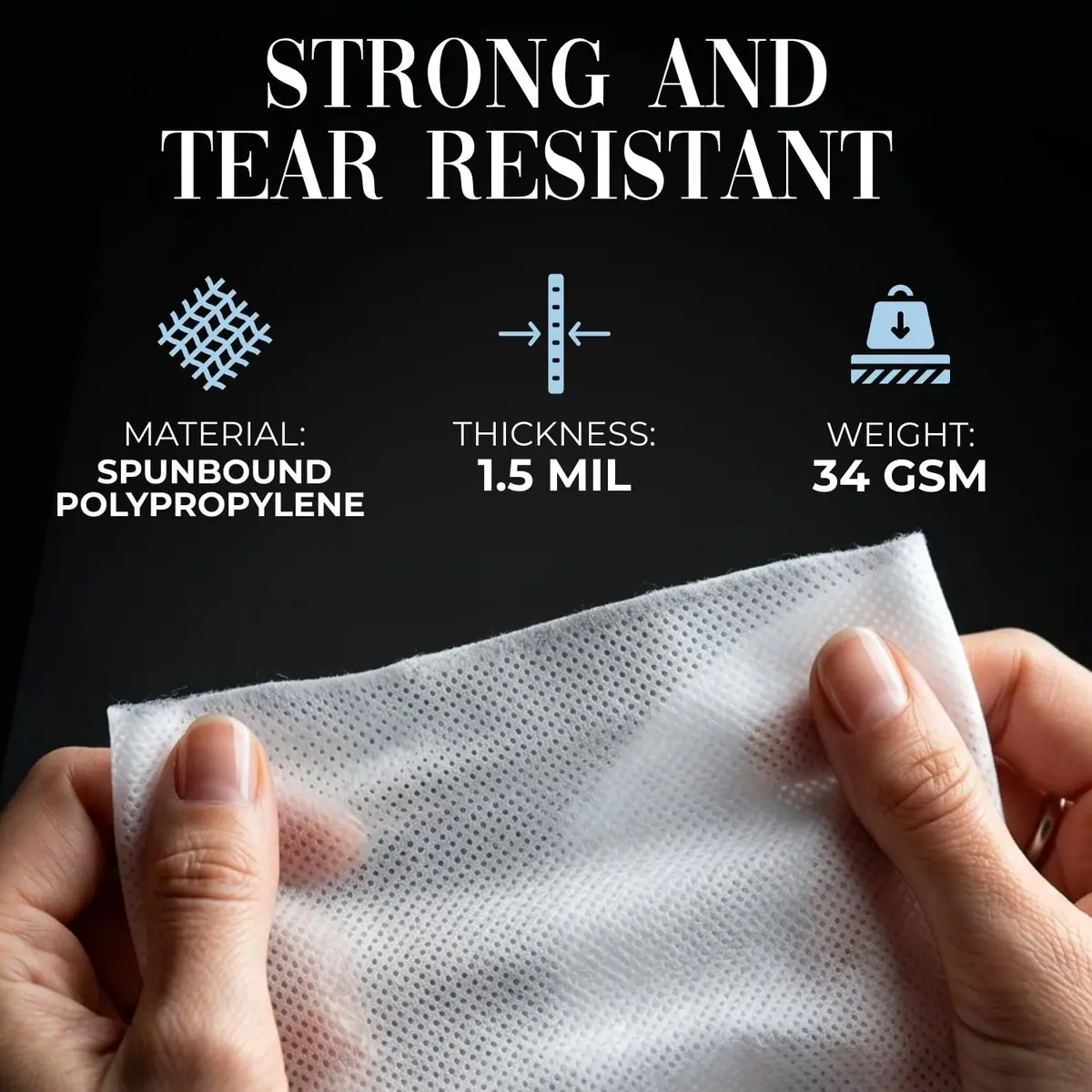 Keep N Store Anti-Scratch Dust Bags 9" x 12" Pack of 10 | Breathable Cloth-Like Storage for Handbags & Shoes - view 3