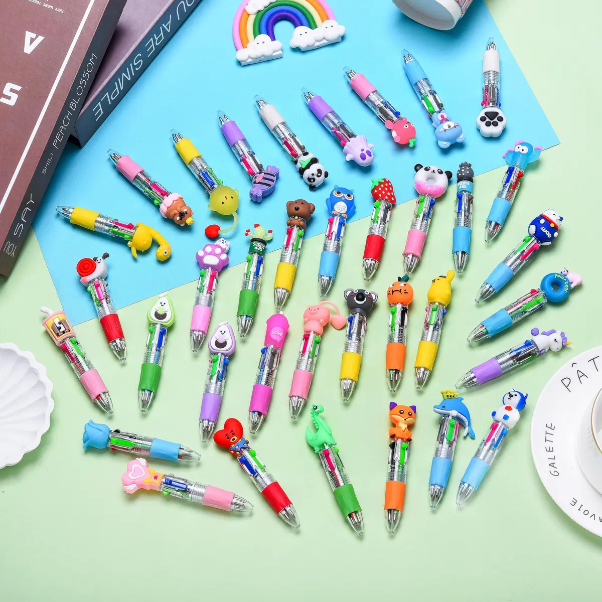 BIMORITA 36Pcs Mini Multicolor Pens in One 4-in-1 | Smooth Ink Flow - view 4