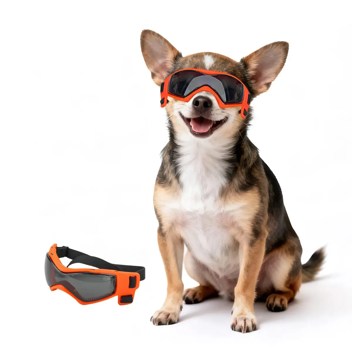 PETLESO XS Dog Goggles Chihuahua Glasses 3.74 in (9.5 cm) | Anti-UV Eye Protection for Tiny Dogs & Cats - main product image