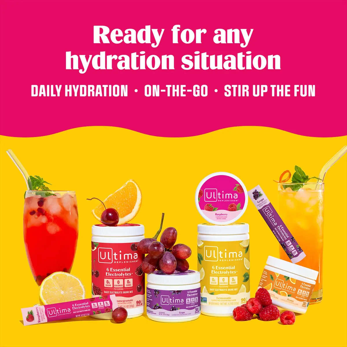 Ultima Replenisher Berry Bliss Variety Electrolyte Packets 20 Stickpacks | Sugar-Free Hydration with 6 Key Electrolytes - view 8