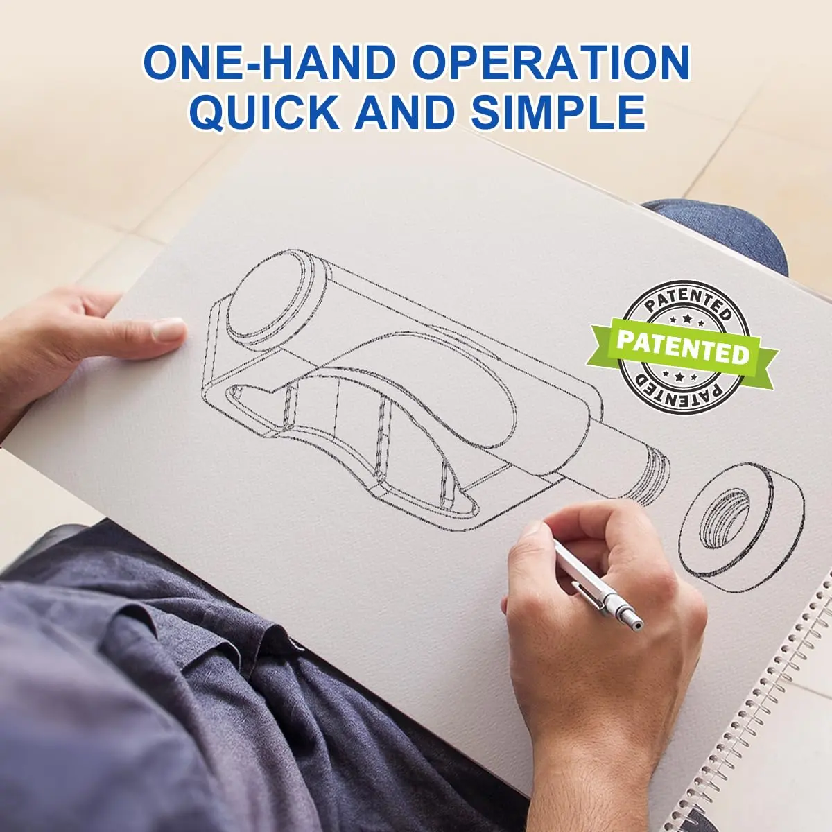 LANMU Trigger Lock for Dyson V15 V11 V10 V8 V7 V6 Cordless Vacuums | Hands-Free Operation, Finger Pain Relief (Grey) - view 4