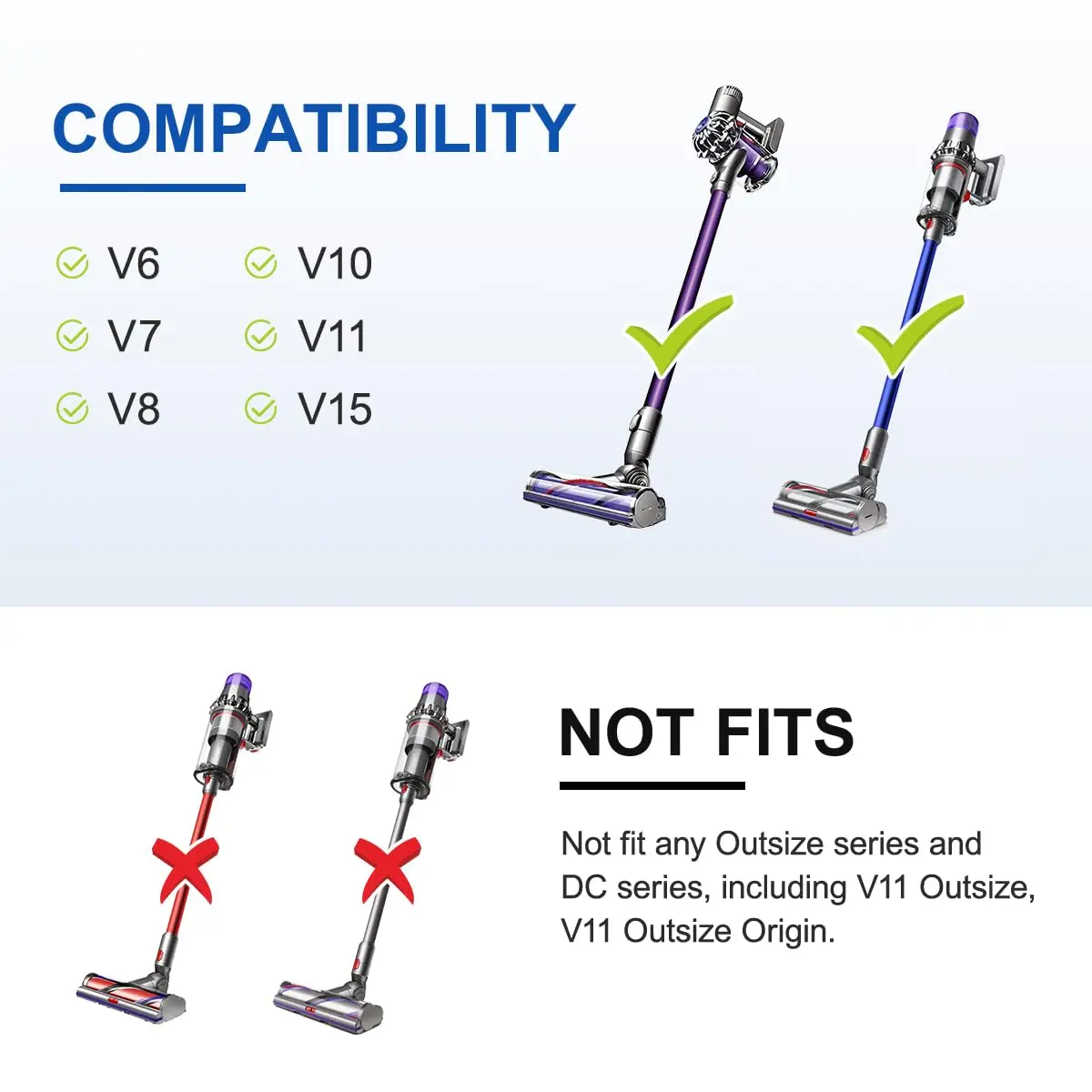 LANMU Trigger Lock for Dyson V15 V11 V10 V8 V7 V6 Cordless Vacuums | Hands-Free Operation, Finger Pain Relief (Grey) - view 7