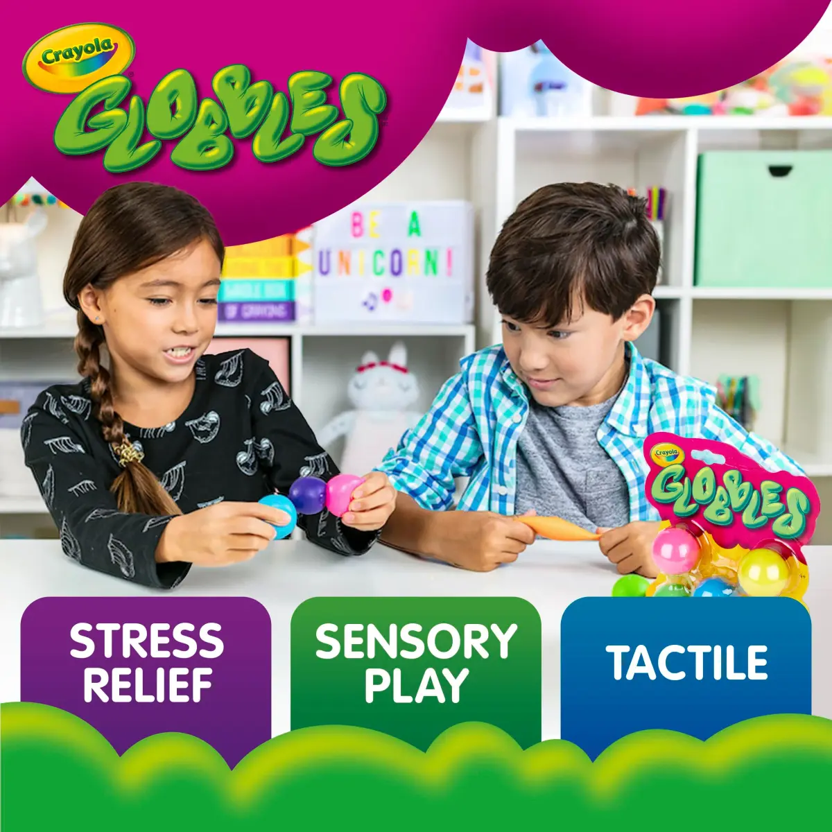 Crayola Globbles Squish Toys (Assorted Colors) | Non-Toxic & BPA-Free for Kids - view 2
