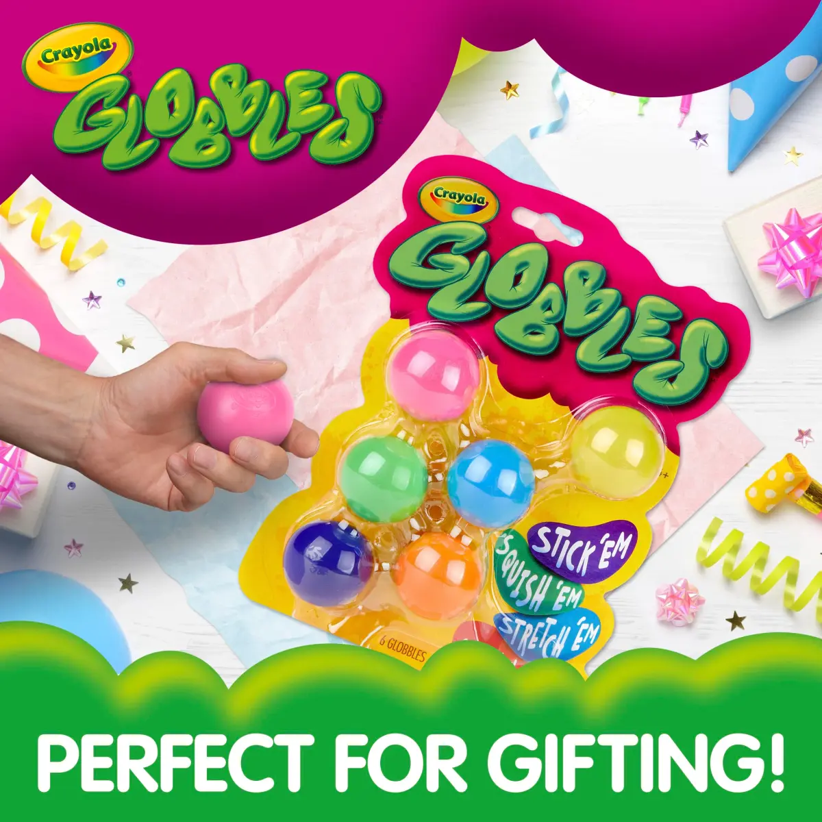 Crayola Globbles Squish Toys (Assorted Colors) | Non-Toxic & BPA-Free for Kids - view 5