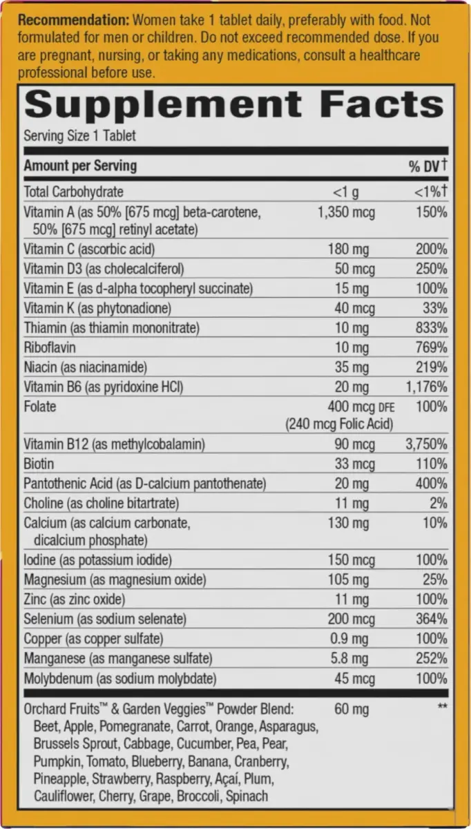Nature's Way Alive! Women's 50+ Multivitamin 180 Tablets (60 ct x3) | Supports Heart, Brain, Bone & Eye Health - view 9