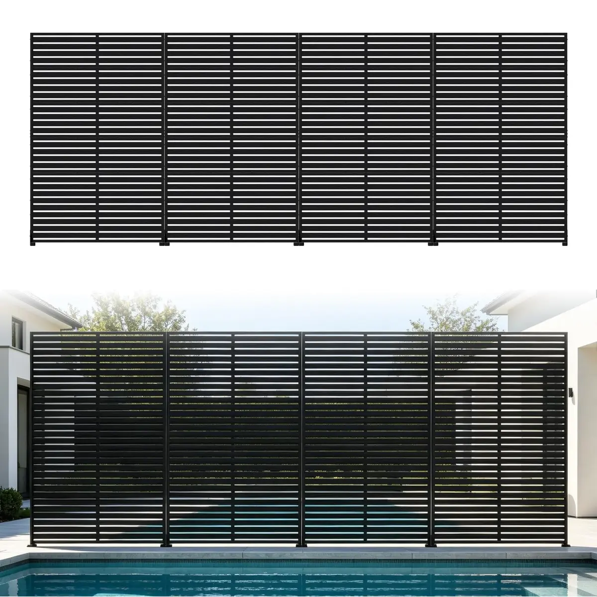 Diyfire Privacy Screen Outdoor 72" HDPE Fence Panel for Patio | Modern Garden Privacy Solution - main product image