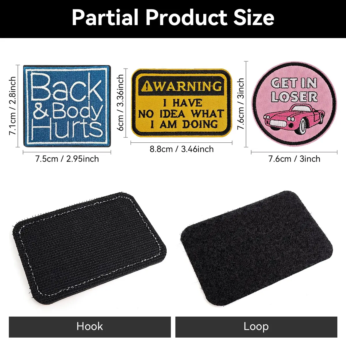 Harsgs Funny Tactical Morale Patches Pack 20pcs (2-3 inch) - view 3