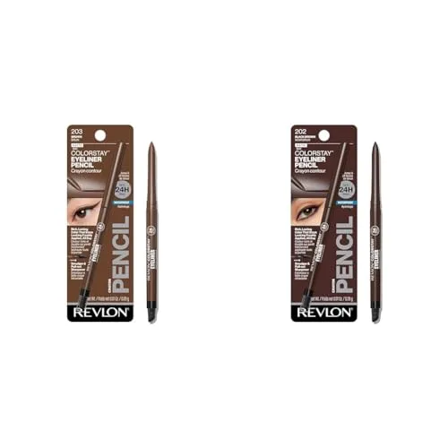 Revlon ColorStay Waterproof Eyeliner Pencil, 203 Brown + 202 Black Brown | Smudge-Proof & Fade-Proof - main product image