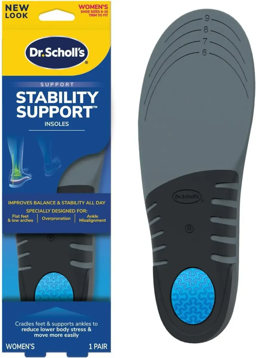 Dr. Scholl's Women's Size 6-10 Stabilizing Support Insoles | 12-Pack Gray - main product image