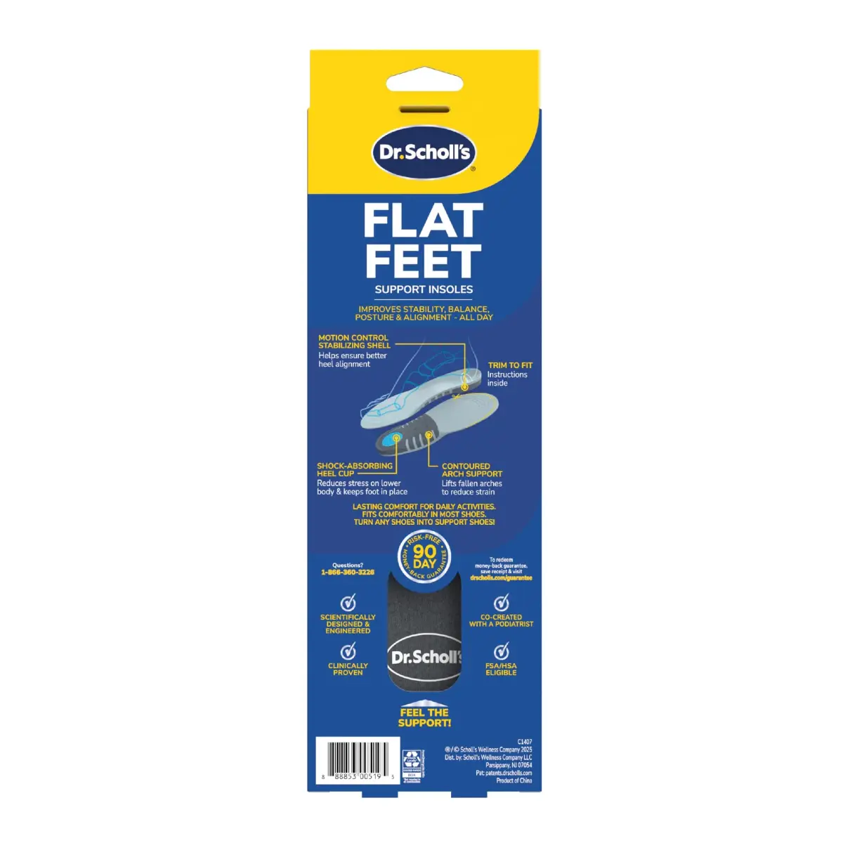 Dr. Scholl's Women's Size 6-10 Stabilizing Support Insoles | 12-Pack Gray - view 9