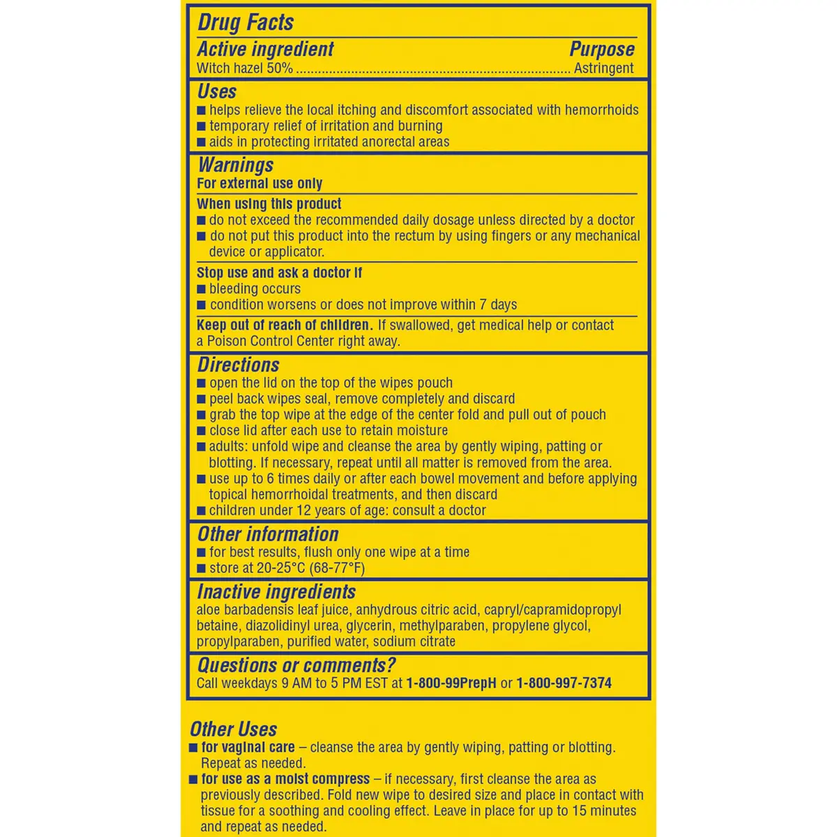Preparation H Hemorrhoid Flushable Wipes with Witch Hazel 48 Count (Pack of 24) | FDA Approved Medication for Irritation Relief - view 8