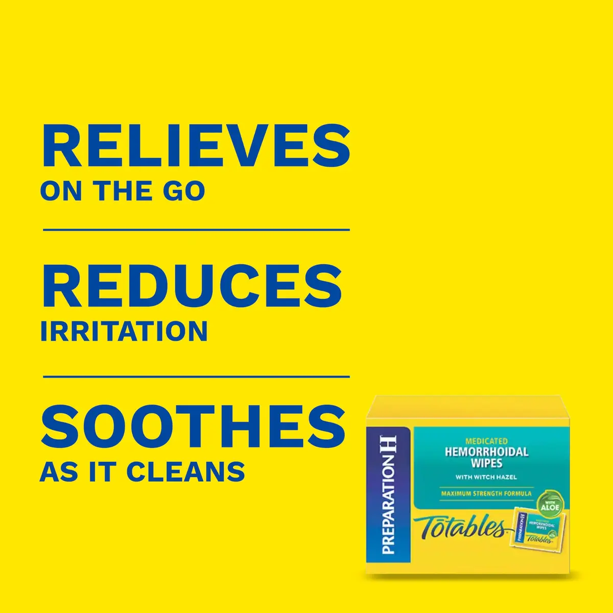 Preparation H Hemorrhoid Flushable Wipes with Witch Hazel 48 Count (Pack of 24) | FDA Approved Medication for Irritation Relief - view 2