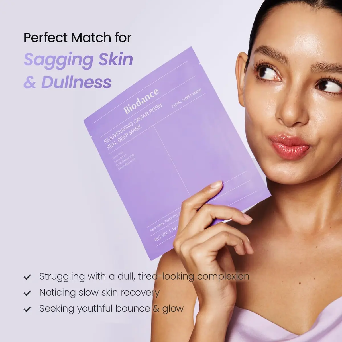 BIODANCE Rejuvenating Caviar PDRN Deep Mask 1.19oz (34g) x 4 | Skin Firming & Radiance - view 6