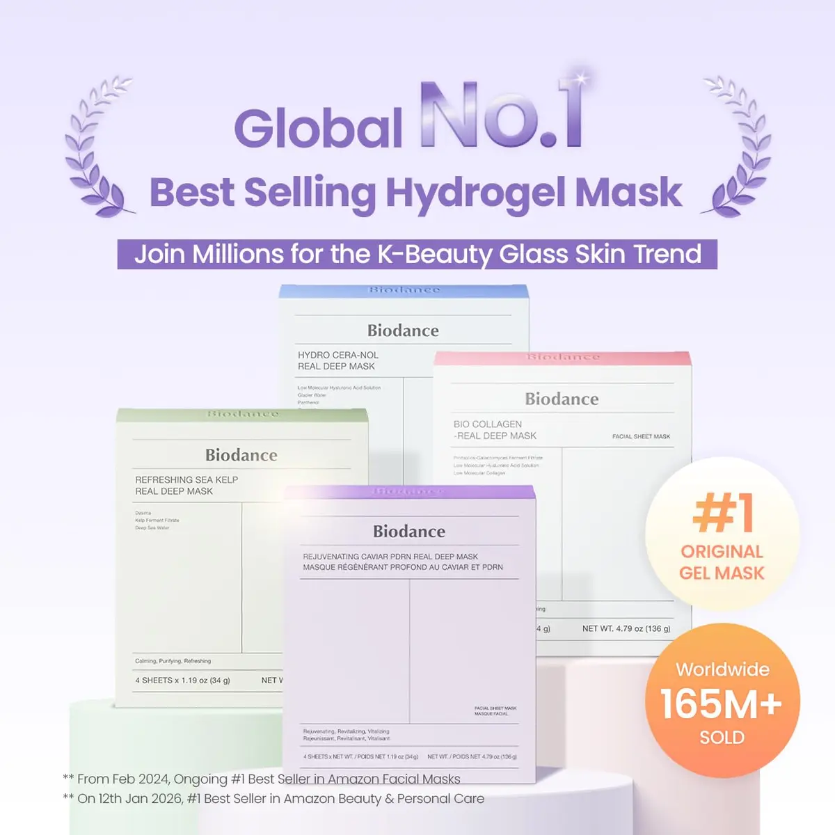 BIODANCE Rejuvenating Caviar PDRN Deep Mask 1.19oz (34g) x 4 | Skin Firming & Radiance - view 2