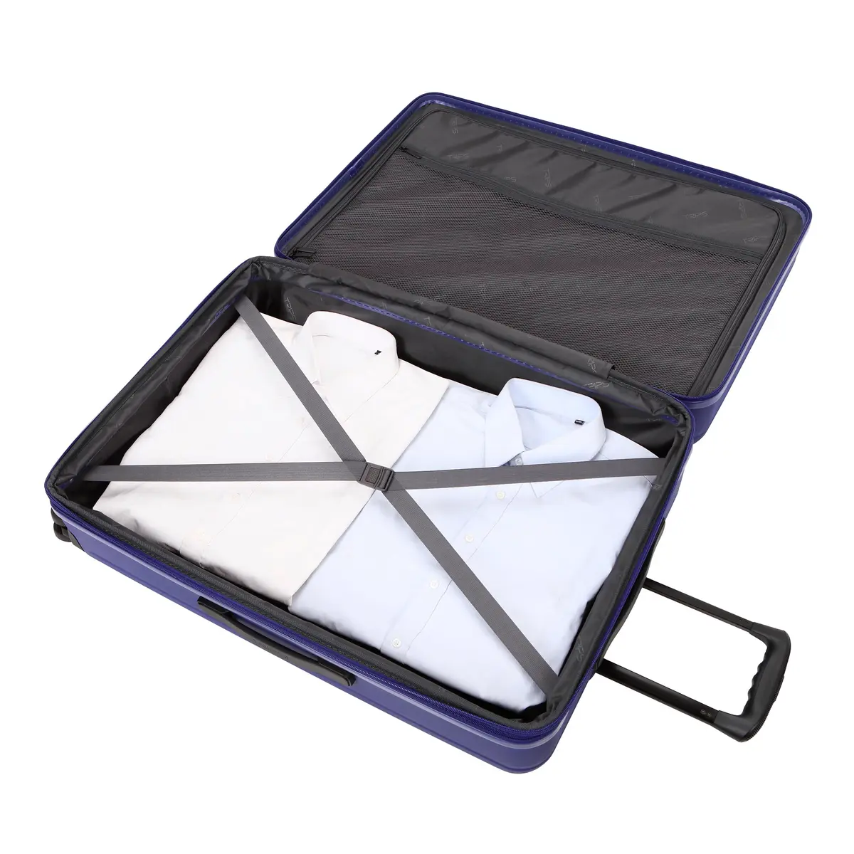 TRIPS AXIS 28-Inch Lightweight Durable Hardside Suitcase Navy | 8-Wheel Spinner with Tech-Ready Front - view 5