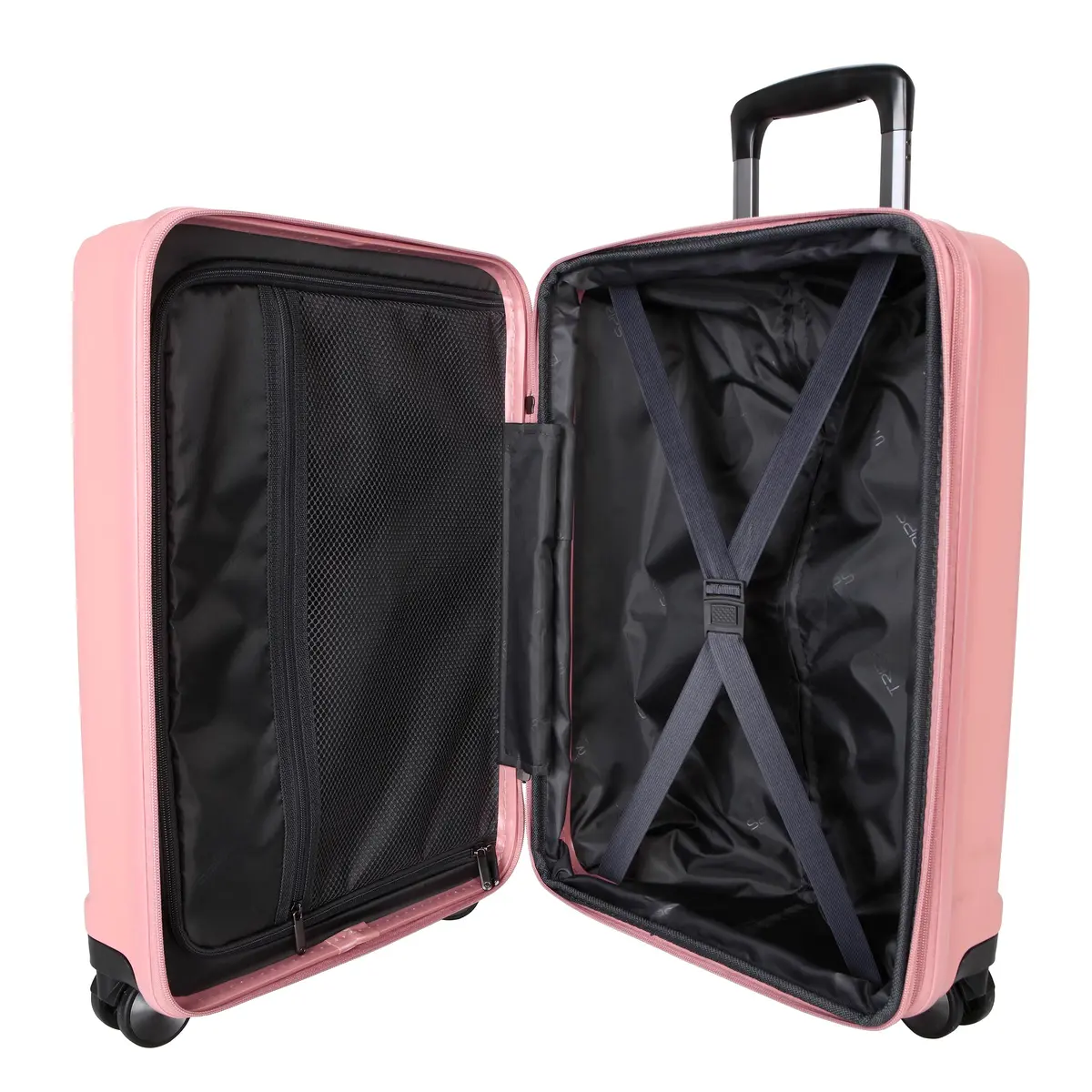 TRIPS EON 20-Inch Carry-On Lightweight Durable Hardside 8-Wheel Spinner Cabin Size Luggage, Ash Rose | 20" Hard Shell for Travel - view 3