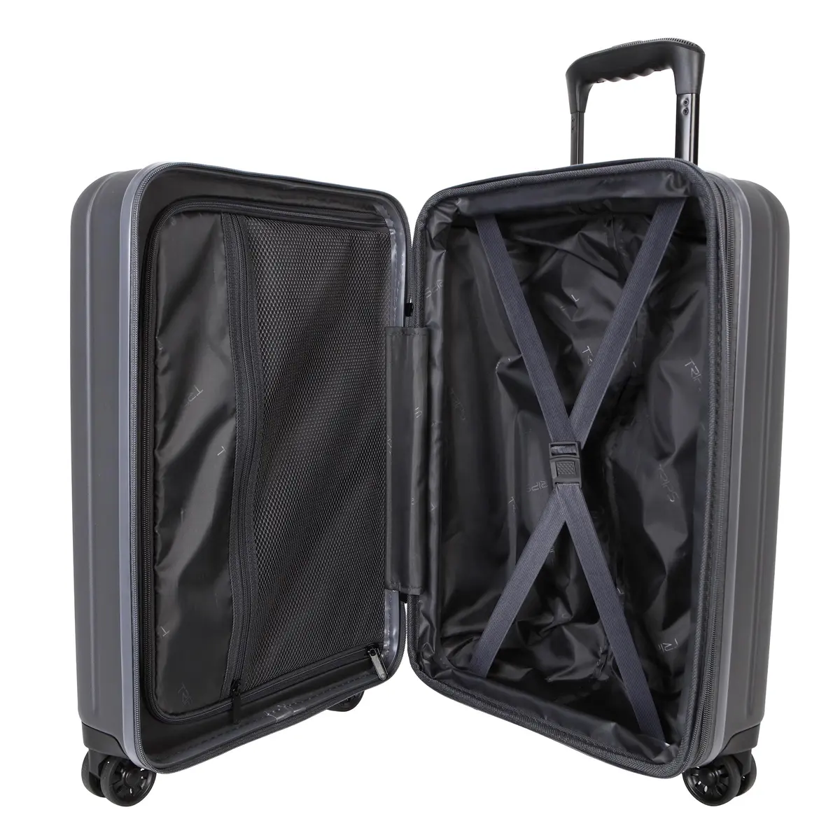 TRIPS AXIS 20-Inch Carry-On Lightweight Durable Hardside 8-Wheel Spinner Cabin Size Luggage, Asphalt | 20" Hard Shell with 8 Spinner Wheels - view 5