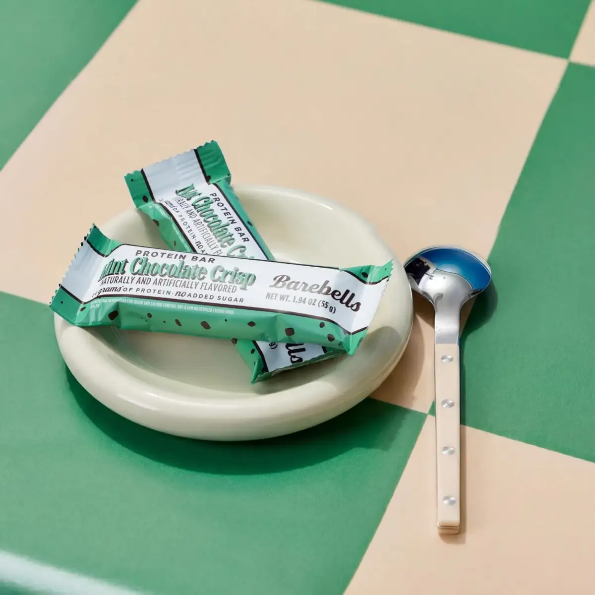 Barebells Mint Chocolate Crisp Protein Bar 20g Protein 55g (Pack of 24) - view 3