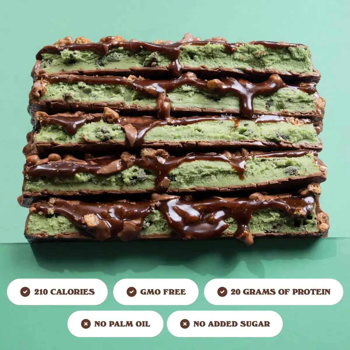Barebells Mint Chocolate Crisp Protein Bar 20g Protein 55g (Pack of 24) - view 4