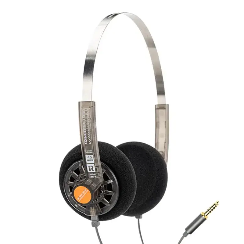 Moondrop Old Fashioned On-Ear Headphones Silver | 32Ω Impedance, 40mm Driver, 0.78mm 2pin Cable - main product image