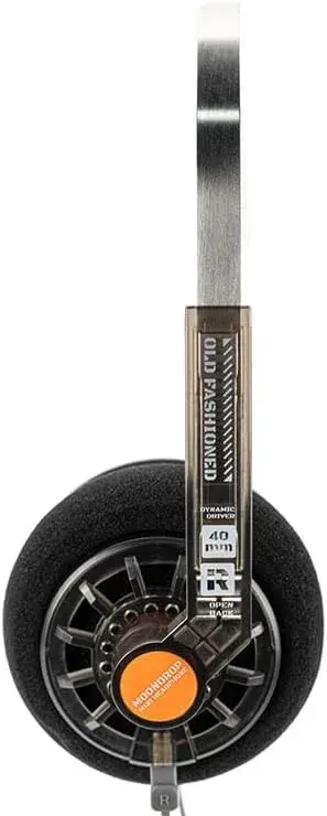 Moondrop Old Fashioned On-Ear Headphones Silver | 32Ω Impedance, 40mm Driver, 0.78mm 2pin Cable - view 3