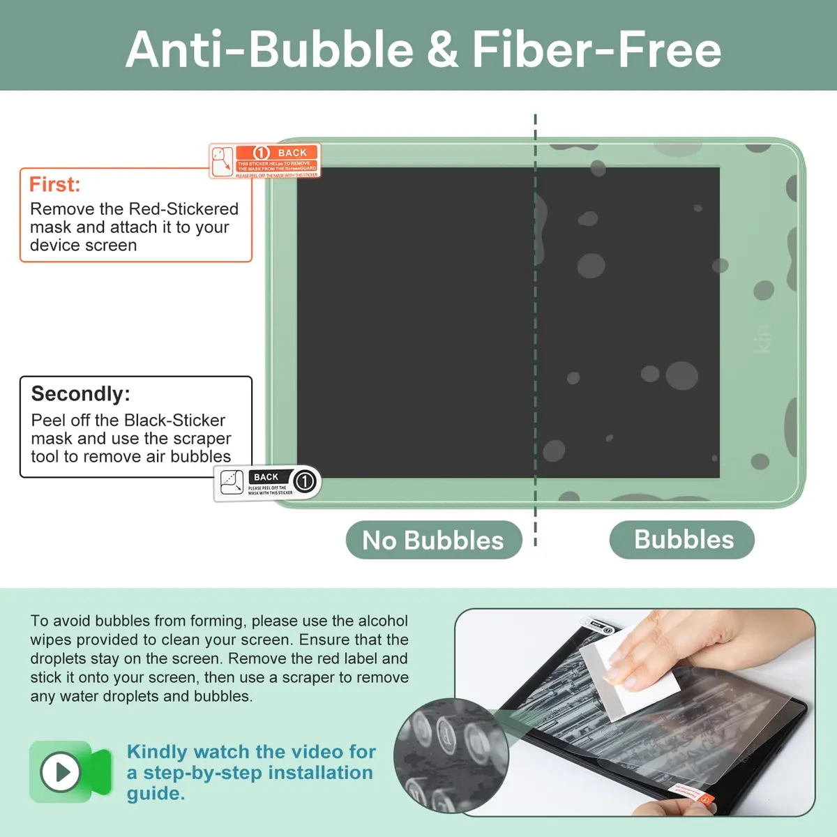 CoBak 4 Pack Matte Screen Protector for 6" Display | Anti-Glare, Scratch Resistant, Precise Fit - view 2