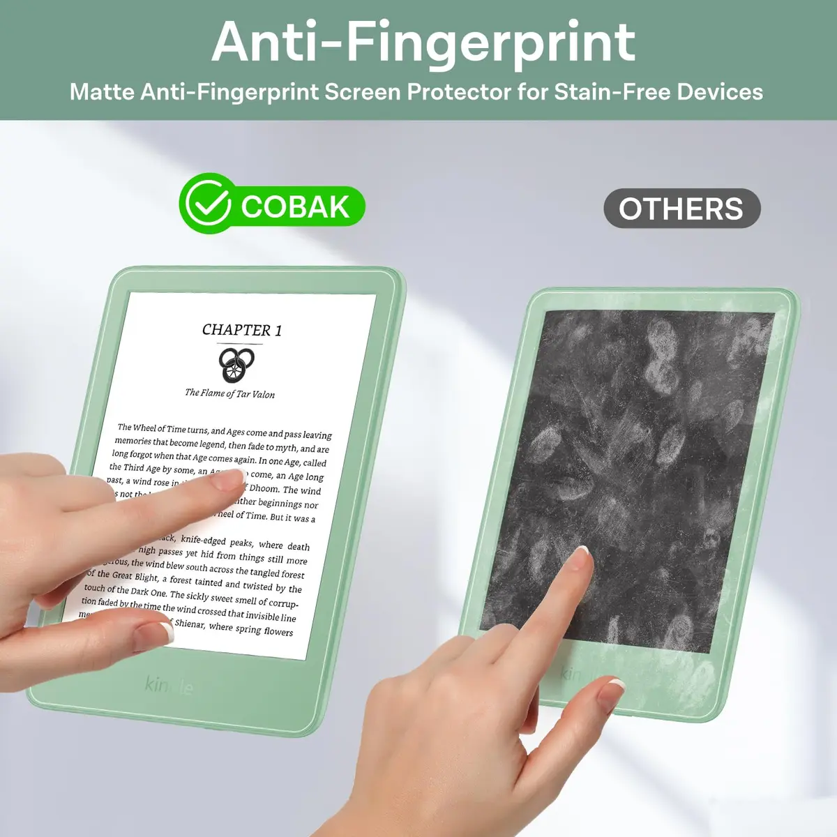CoBak 4 Pack Matte Screen Protector for 6" Display | Anti-Glare, Scratch Resistant, Precise Fit - view 4