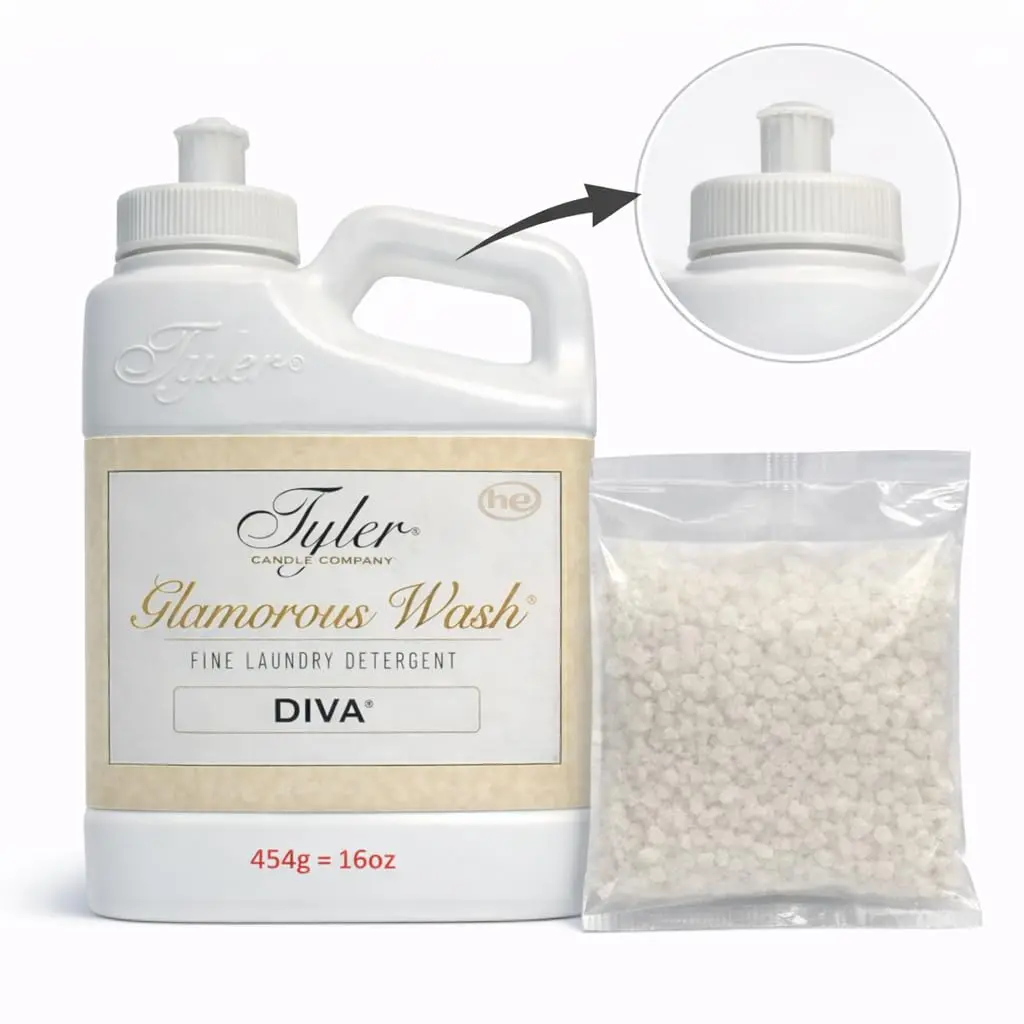 Tyler Candle Company Diva Liquid Laundry Detergent 473ml (16 Fl Oz) | Fragrance Focused Wash - view 4