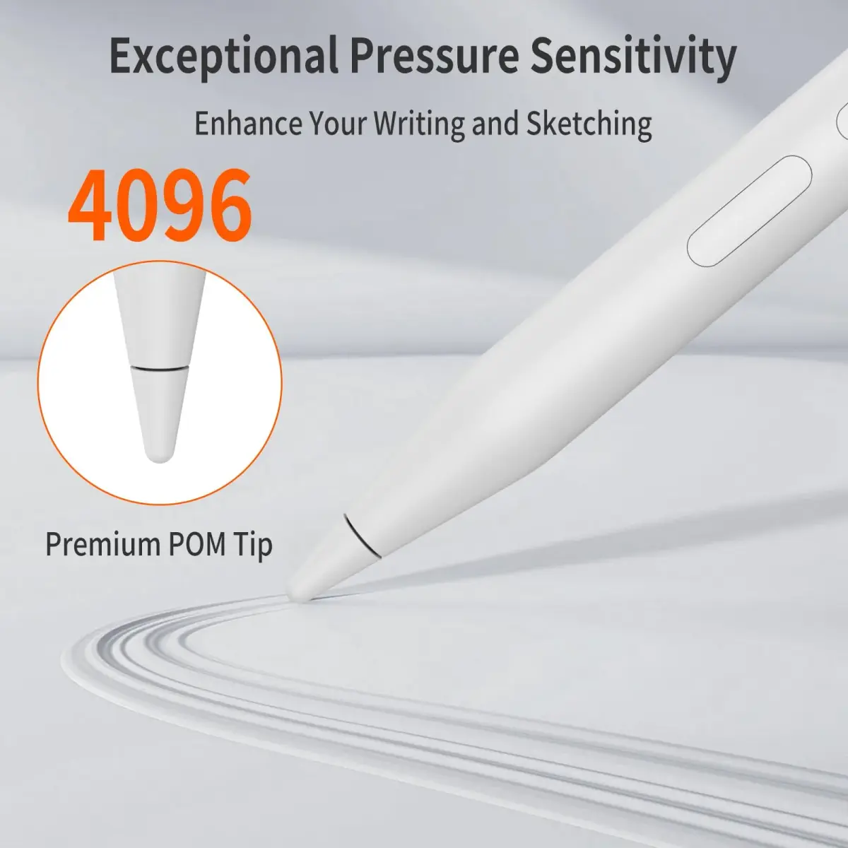 hacey Stylus Pen for Surface Pro 11/10/9/8/X/7+/6/5/4/3, Go 3/2/1, Laptop/Studio/Book 4/3/2/1, Kobo eReaders | 4096 Pressure Sensitivity, USB-C Fast Charge - view 3