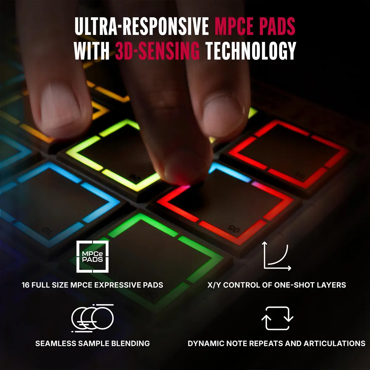 Akai Professional MPC Live III Retro Portable Music Production Center | Standalone, 8-Core, 128GB Storage, 7-inch Touchscreen - view 4