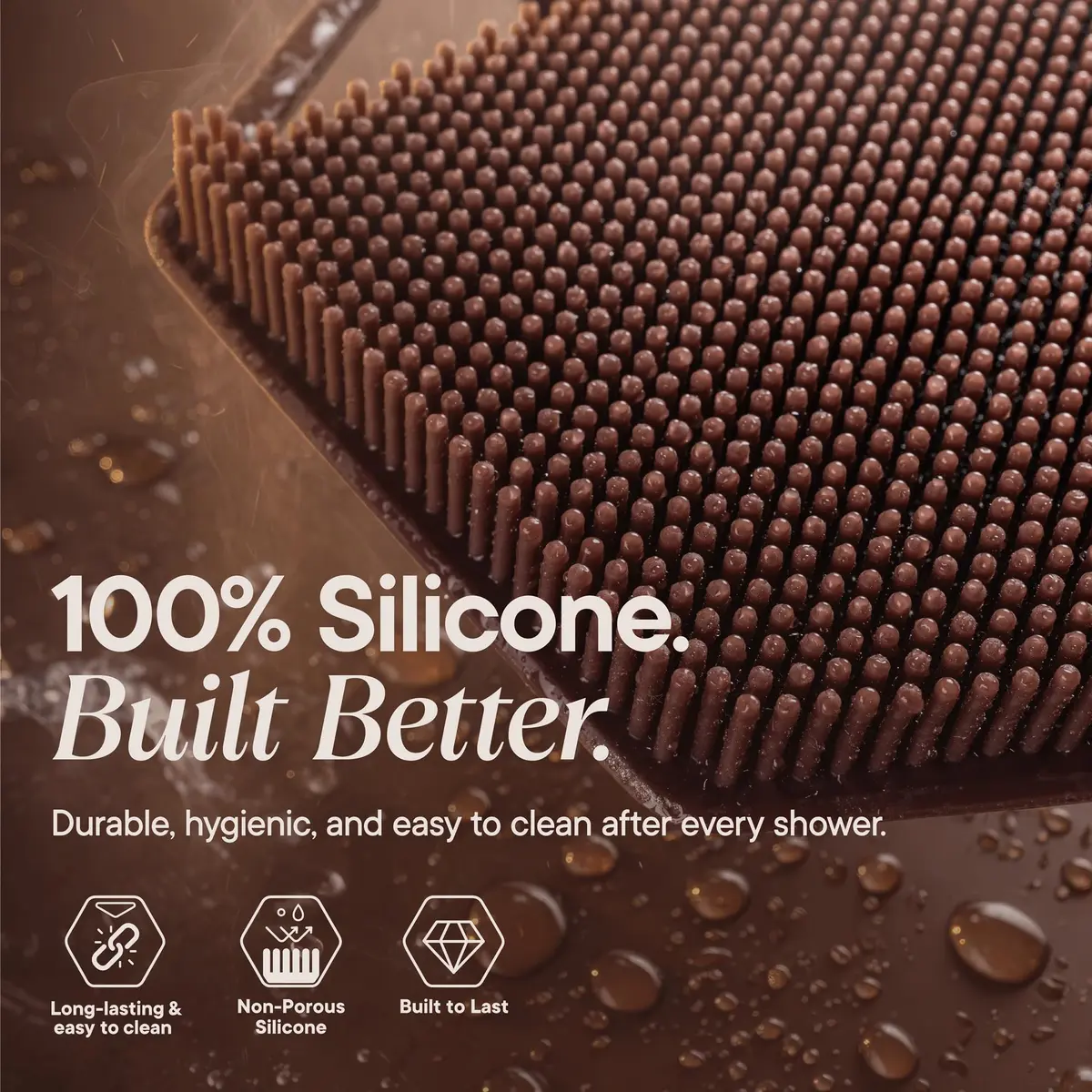 TOOLETRIES Silicone Body Scrubber 2.0 | Deep Cleaning & Exfoliation with Longer Bristles - view 6
