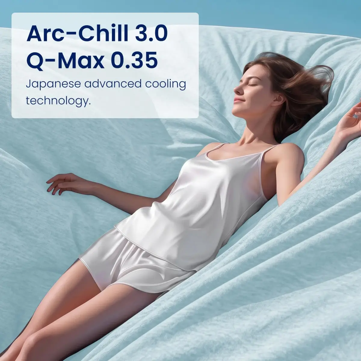Topcee Cooling Blanket Queen Size 213x213 cm (90"x90") | Breathable, Lightweight, Q-Max > 0.5 - view 7