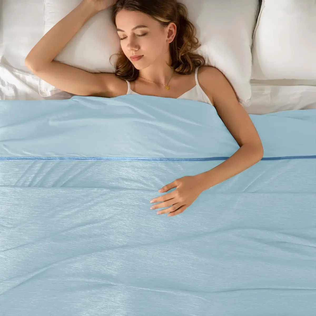 Topcee Cooling Blanket Queen Size 213x213 cm (90"x90") | Breathable, Lightweight, Q-Max > 0.5 - view 9