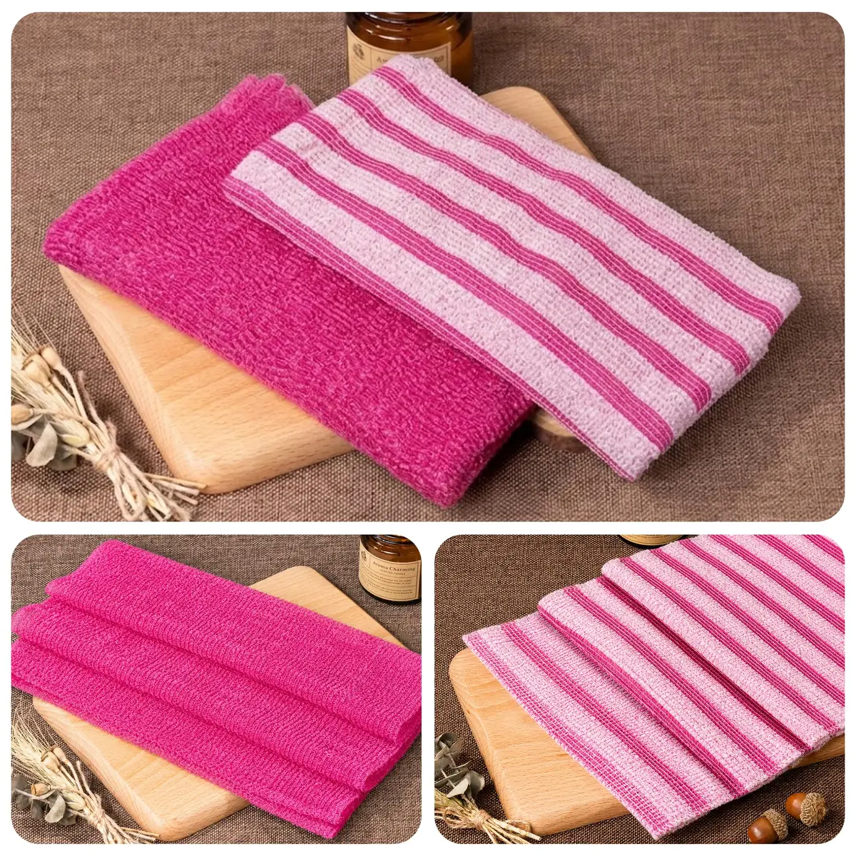 Yiclick Exfoliating Washcloth Towel, Back Scrubber 1 Count (Pack of 2) | Effective Dead Skin Removal - view 9