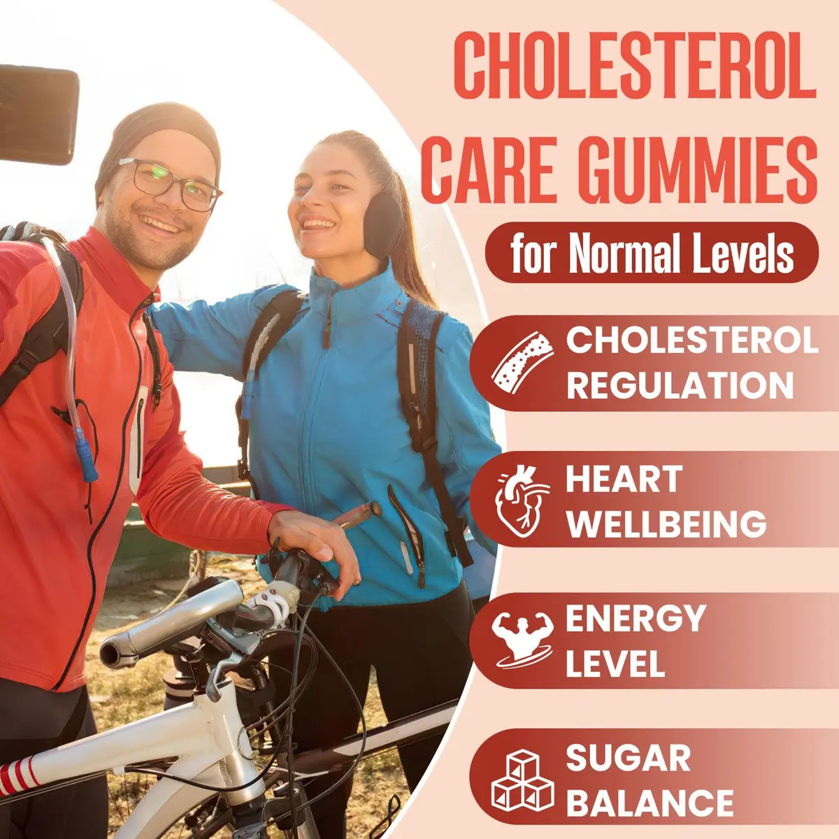 Glorithiventa Cholesterol Supplement with Plant Sterols & Stanols, Mixed Berry Flavor, 180 Counts | Vegan & Allergen-Free - view 2