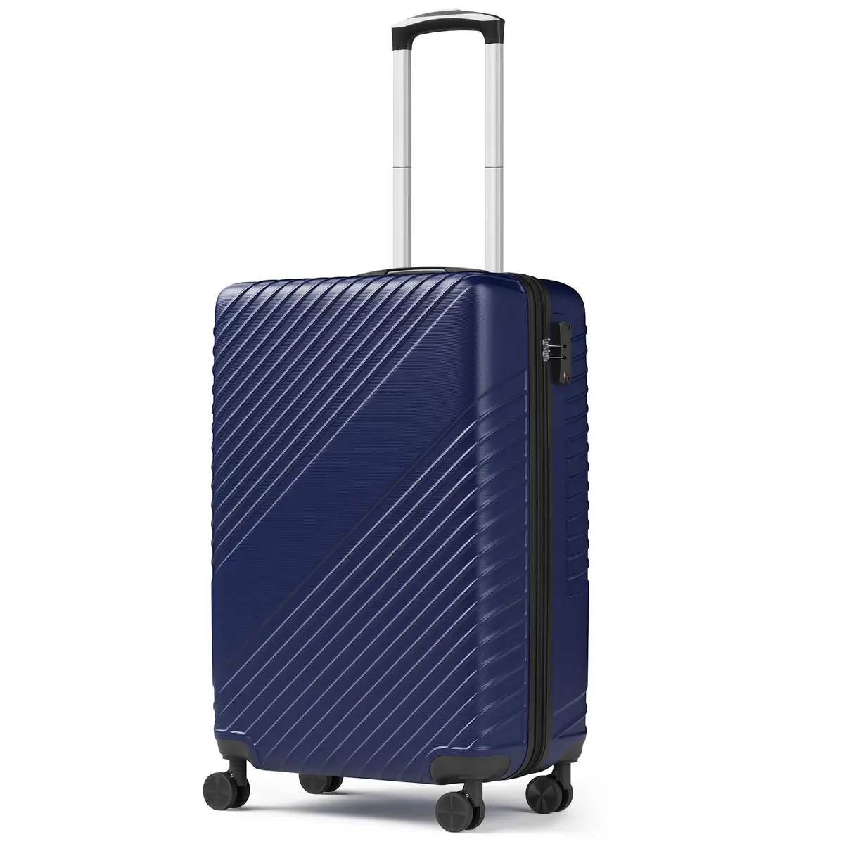 FurniEdge 20 Inch Carry On Luggage | Expandable Hard Shell, TSA Lock, 360° Spinner Wheels, Airline-Approved, Blue - main product image