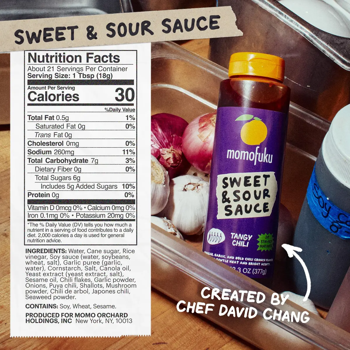 Momofuku Sweet & Sour Sauce 13.3 oz | Balanced acidity with garlic & Chili Crunch - view 2