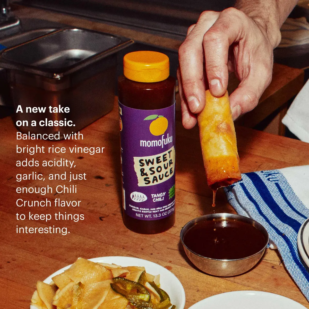 Momofuku Sweet & Sour Sauce 13.3 oz | Balanced acidity with garlic & Chili Crunch - view 3