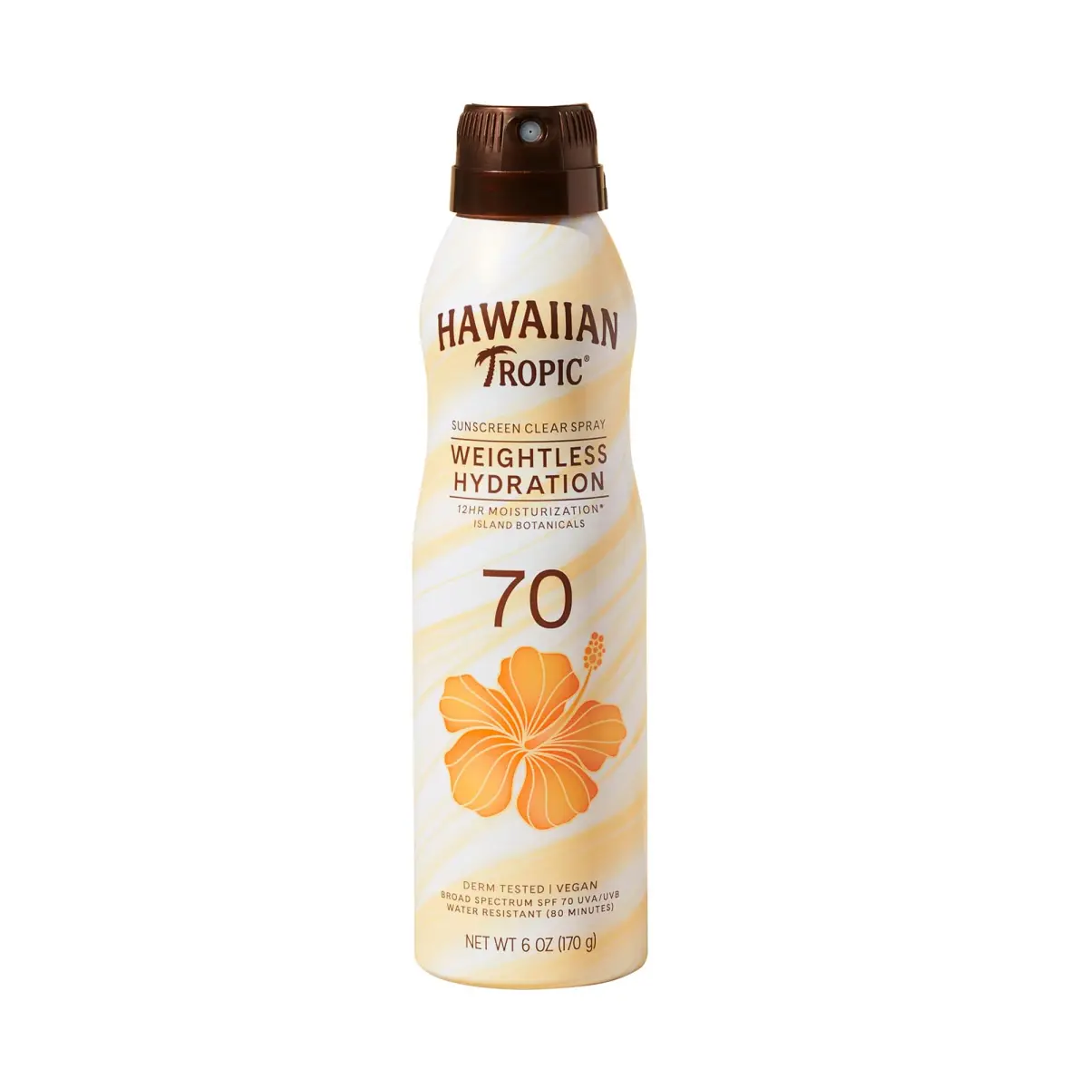 Hawaiian Tropic Weightless Hydration Spray SPF 30 | Broad Spectrum Sunscreen for Face - main product image