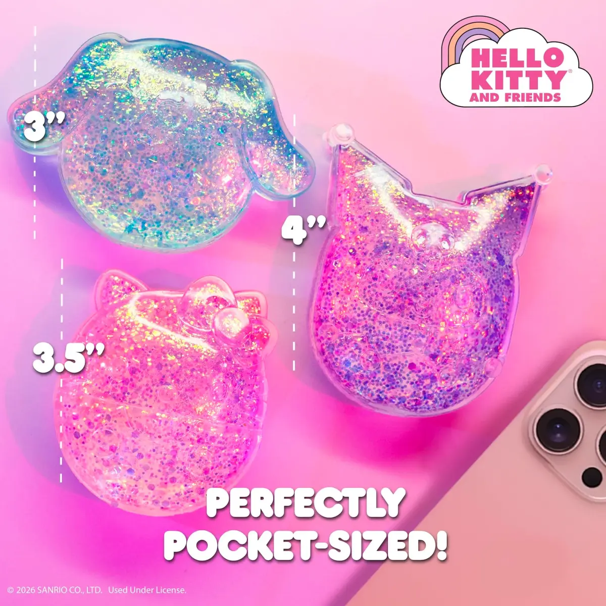 Netflix Kpop Demon Hunters Derpy Blue Gelli Gels Sensory Toy | Slow-Flow Glitter Squishy Fidget for Kids & Teens (1 Unit) - view 5