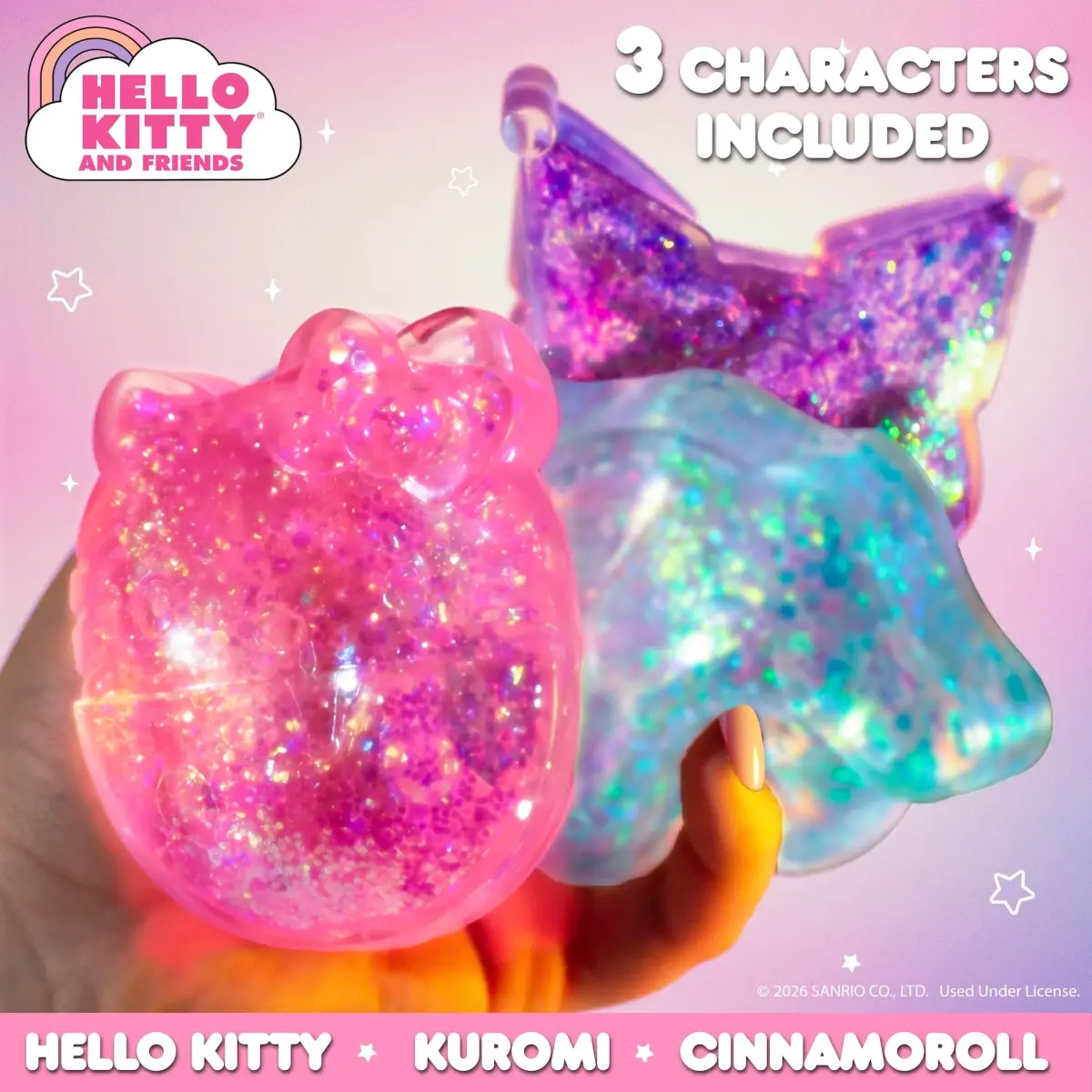 Netflix Kpop Demon Hunters Derpy Blue Gelli Gels Sensory Toy | Slow-Flow Glitter Squishy Fidget for Kids & Teens (1 Unit) - view 2